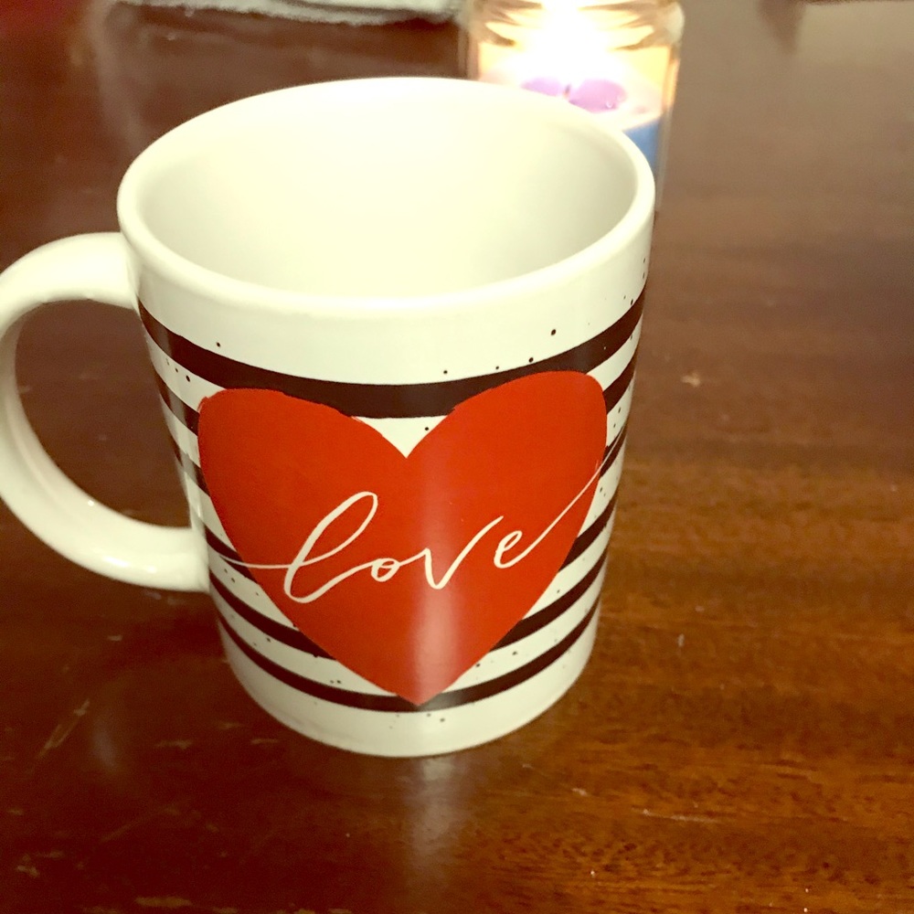 Glass coffee/hot tea mug